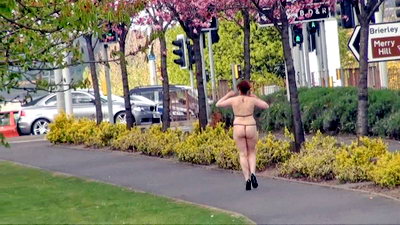 Redhead Flashers Public Nudity