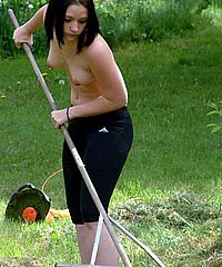 Teens Naked Gardening